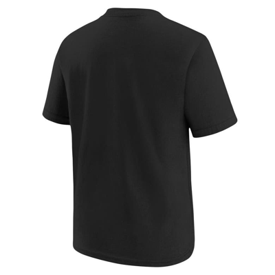 Shop Nike Youth  Black Brooklyn Nets Swoosh T-shirt