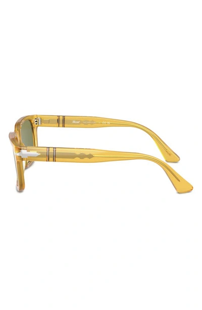 Persol 55mm Rectangular Sunglasses In Yellow
