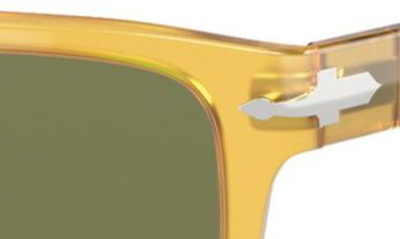 Persol 55mm Rectangular Sunglasses In Yellow