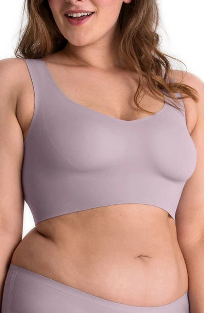 Shop Evelyn & Bobbie Defy All Day Comfort Wireless Bra In Amethyst