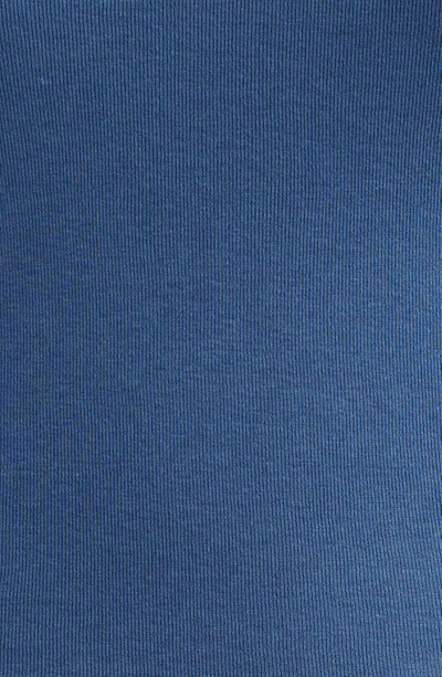 Shop Caslon V-neck Organic Cotton Blend Tank Top In Blue Ensign