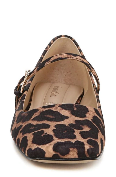 Franco Sarto Tinsley Square Toe Mary Jane Flat In Brown