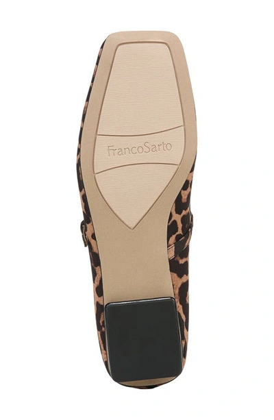 Franco Sarto Tinsley Square Toe Mary Jane Flat In Brown