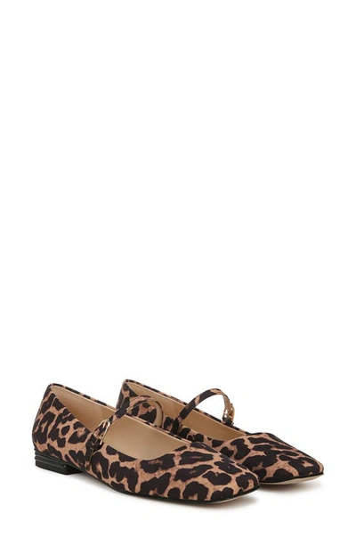 Franco Sarto Tinsley Square Toe Mary Jane Flat In Brown