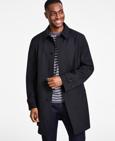 Shop Michael Kors Men's Classic-fit Raincoat In Black