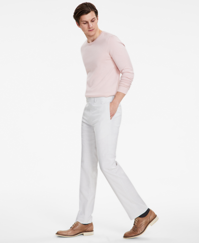 Shop Calvin Klein Men's Slim-fit Solid White Pants