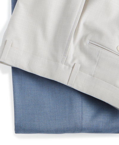 Shop Calvin Klein Men's Slim-fit Solid White Pants In Blue