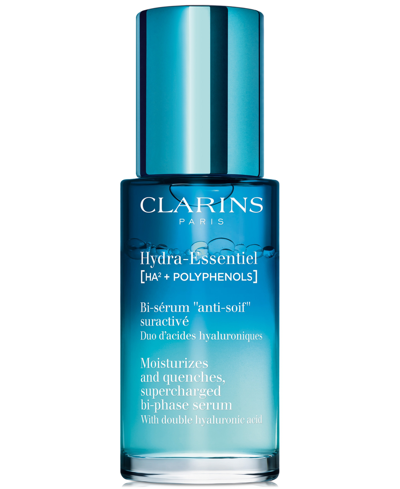 Shop Clarins Hydra-essentiel Bi-phase Face Serum With Double Hyaluronic Acid, 1 Oz. In No Color