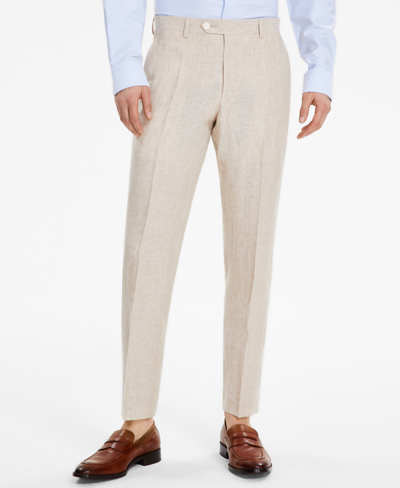 Shop Tommy Hilfiger Men's Modern-fit Linen Pants In Light Beige