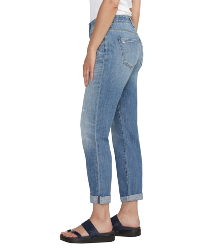 Shop Jag Women's Carter Mid Rise Slim Leg Jeans In Spring Stream Blue