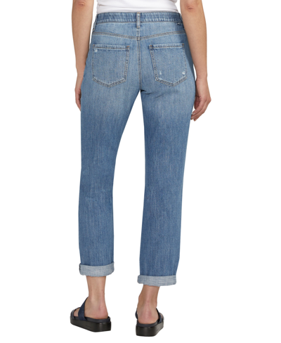 Shop Jag Women's Carter Mid Rise Slim Leg Jeans In Spring Stream Blue