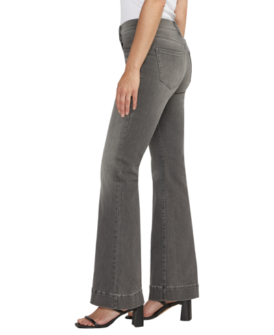 Shop Jag Women's Kait Mid Rise Flare Leg Jeans In Overcast Gray