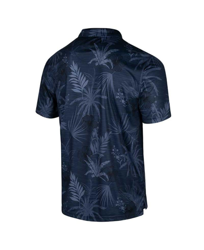 Shop Colosseum Men's  Navy Michigan Wolverines Big And Tall Palms Polo Shirt