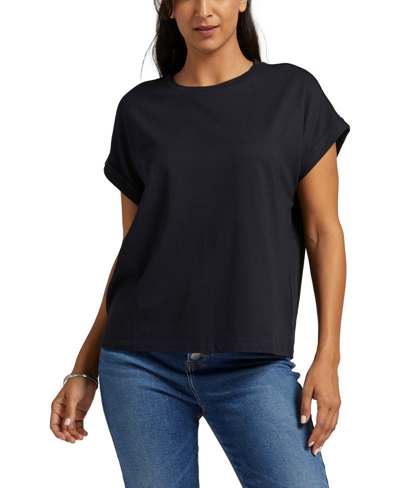 Shop Jag Women's Drapey Luxe T-shirt In Black