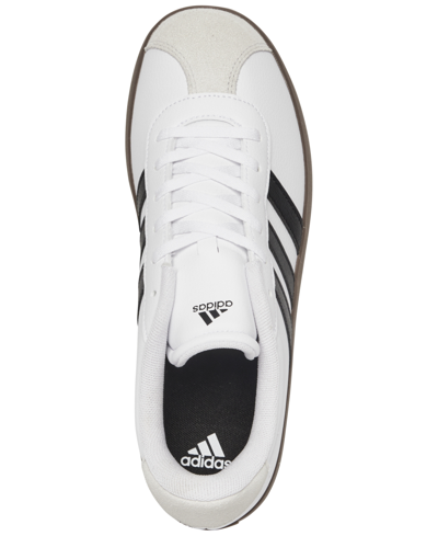 Adidas Originals Big Kids' Vl Court 3.0 Casual Sneakers From Finish Line In White,black,grey