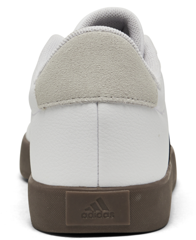 Adidas Originals Big Kids' Vl Court 3.0 Casual Sneakers From Finish Line In White,black,grey