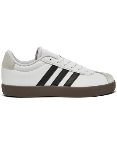 Adidas Originals Big Kids' Vl Court 3.0 Casual Sneakers From Finish Line In White,black,grey