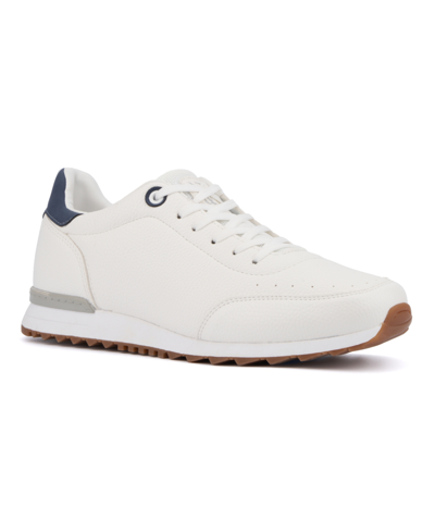 Shop New York And Company Men's Anwar Low Top Sneakers In White