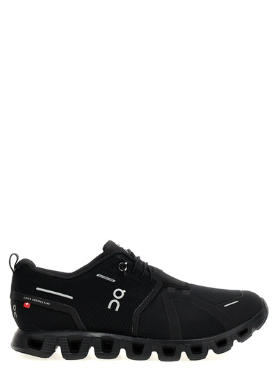 Shop On Cloud 5 Waterproof Sneakers In Black