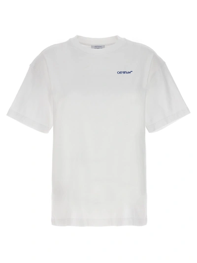 Shop Off-white Embr Diag Tab T-shirt In White