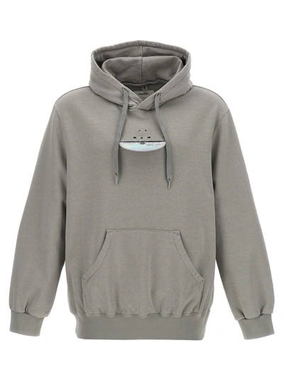 Shop Doublet Cd-r Embroidery Sweatshirt In Gray