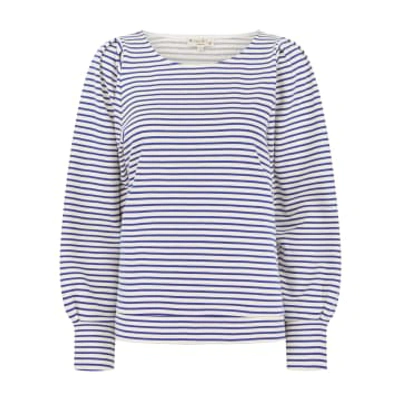 Shop Nooki Design Navy Mix Helena Sweatshirt In Blue