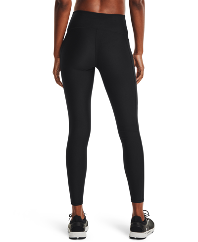 Shop Under Armour Women's Heatgear High-rise Full Length Leggings In Black,white