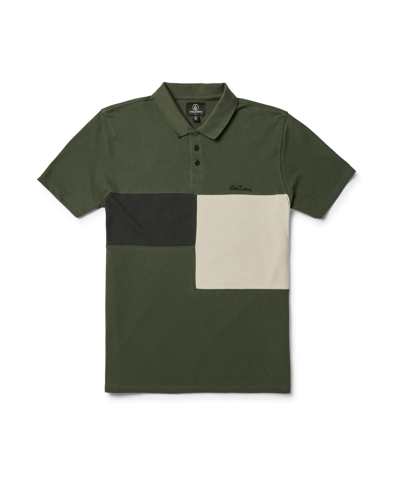Shop Volcom Men's Stoney Baloney Short Sleeve Polo Shirt In Squadron Green