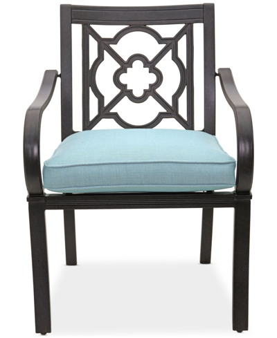 Shop Agio St Croix Outdoor Dining Chair In Spa Light Blue