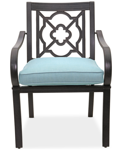 Agio St Croix Outdoor Dining Chair In Spa Light Blue