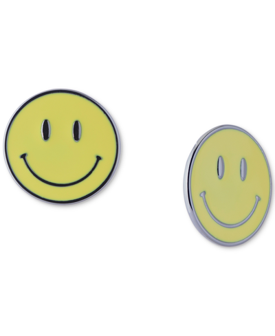 Shop Lucky Brand Silver-tone Yellow Happy Face Pin