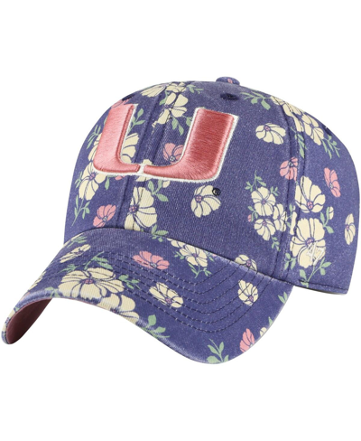 Shop 47 Brand Women's ' Navy Miami Hurricanes Primrose Clean Up Adjustable Hat