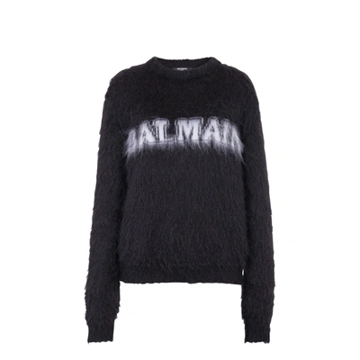 Balmain Black Mohair Sweatshirt