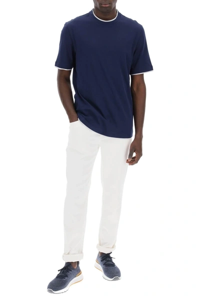 Shop Brunello Cucinelli Layered Effect T Shirt