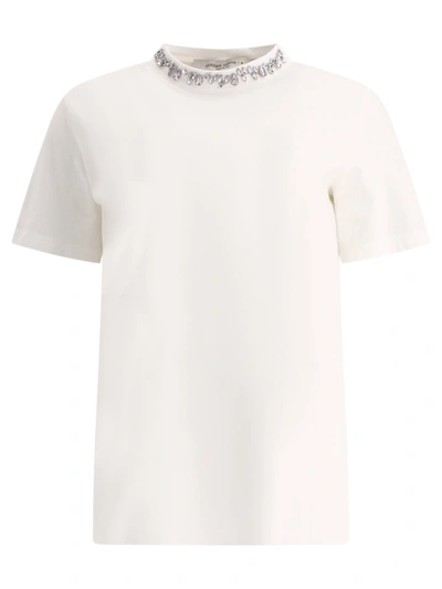 Shop Golden Goose T Shirt With Crystal Embellishments