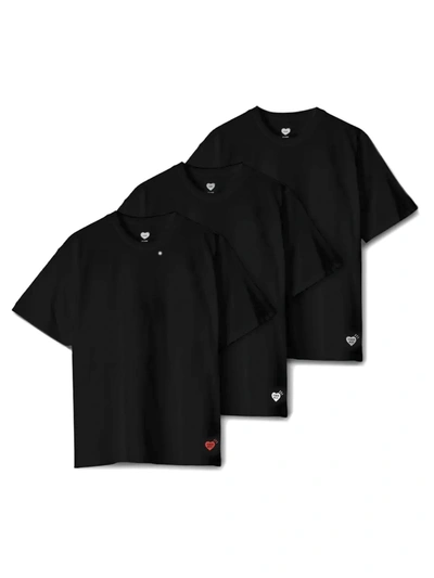 Shop Human Made 3 Pack T Shirt Set With Logo