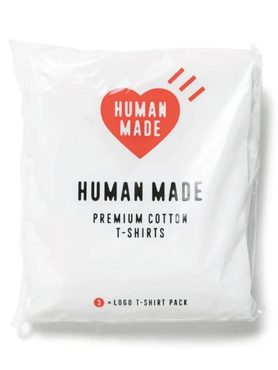 Shop Human Made 3 Pack T Shirt Set With Logo