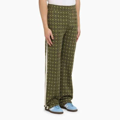 Shop Wales Bonner Olive Green/brown Cotton Power Sports Trousers