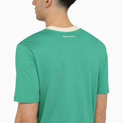 Shop Wales Bonner Green Cotton T Shirt With Print