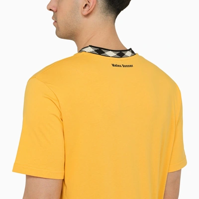 Shop Wales Bonner Yellow Cotton T Shirt With Print