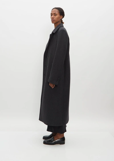 Shop La Collection Achilles Wool Coat In Dark Grey