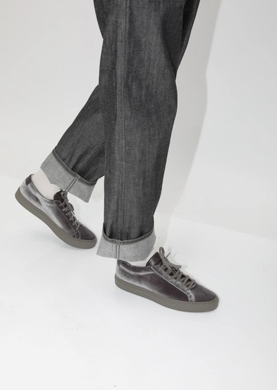 Shop Common Projects Achillies In Velvet In Brown 3621