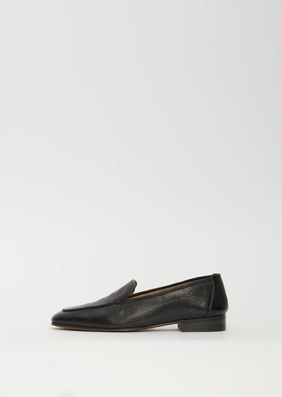 The Row Adam Loafer In Black Blk