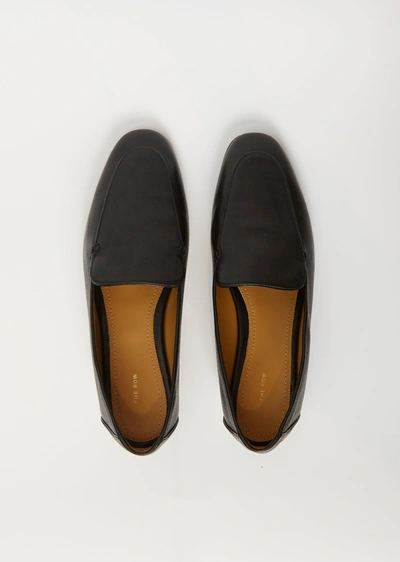 The Row Adam Loafer In Black Blk