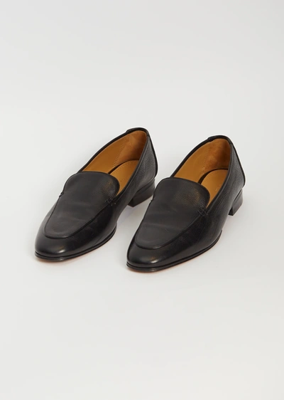 The Row Adam Loafer In Black Blk
