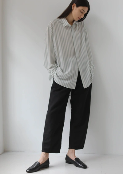 The Row Adam Loafer In Black Blk