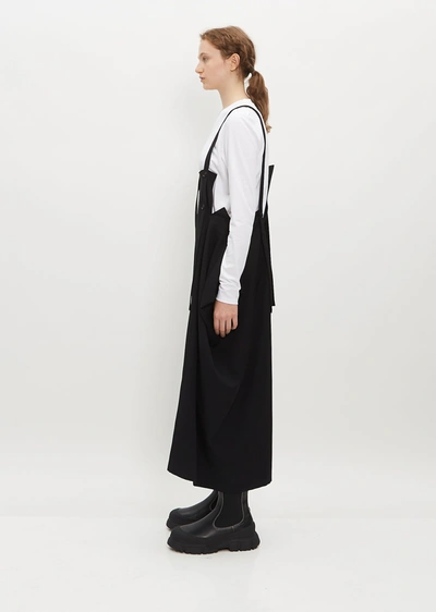 Shop Y's Asymmetric Strap Dress In Black
