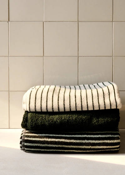 Shop Tekla Bath Towel In Racing Green