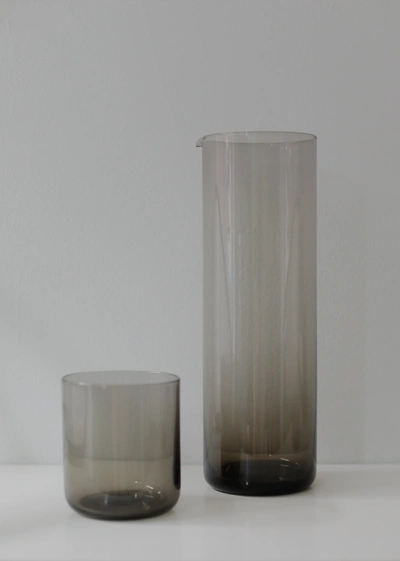 Shop Bitossi Bloom Water Glass In Fume