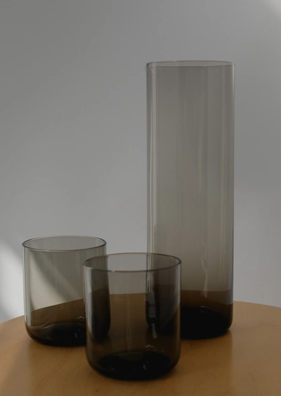 Shop Bitossi Bloom Water Glass In Fume